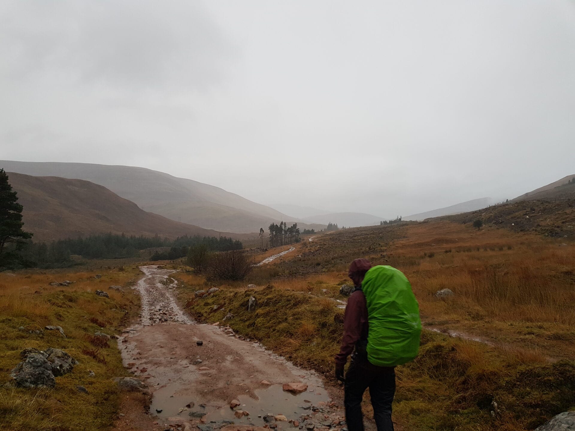 Rannoch Moor En Regen West Highland Way The Hike