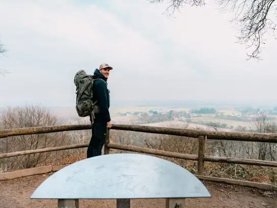 Wandelen op de grens met Duitsland tijdens het NederRandpad