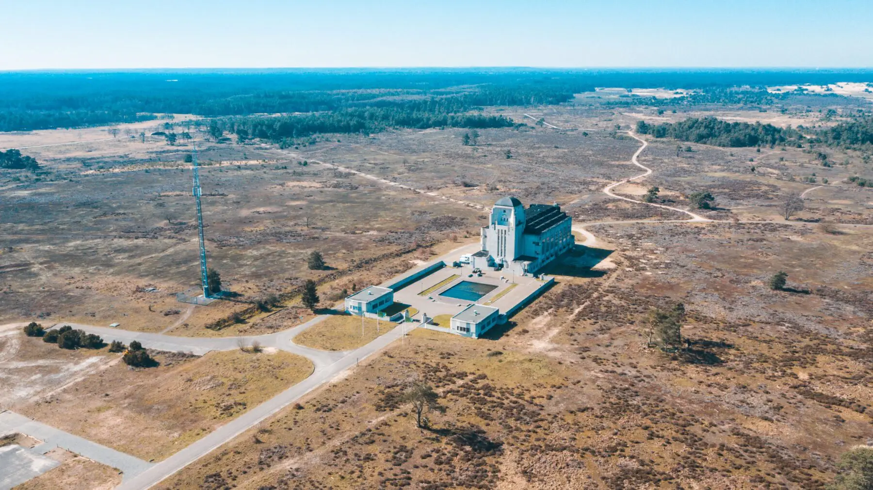 Radio Kootwijk ligt op de route van het Veluwe Zwerfpad