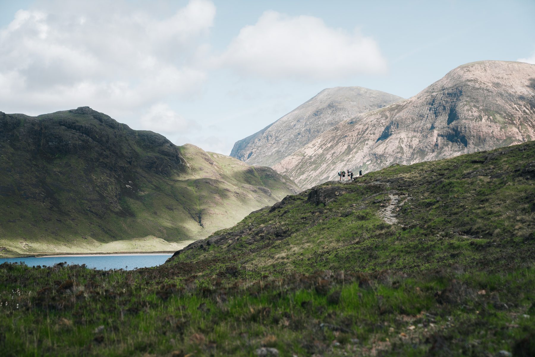 Vlak voordat we onze lunchplek bereiken bij The Scotland Trail