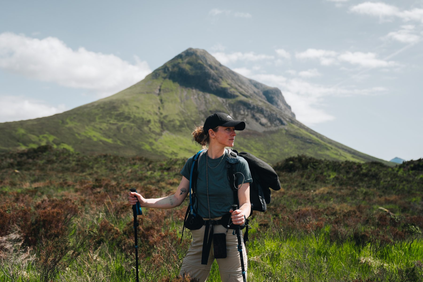 Tijdens de eerste dag van The Scotland Trail, bijna aan het eind van de route