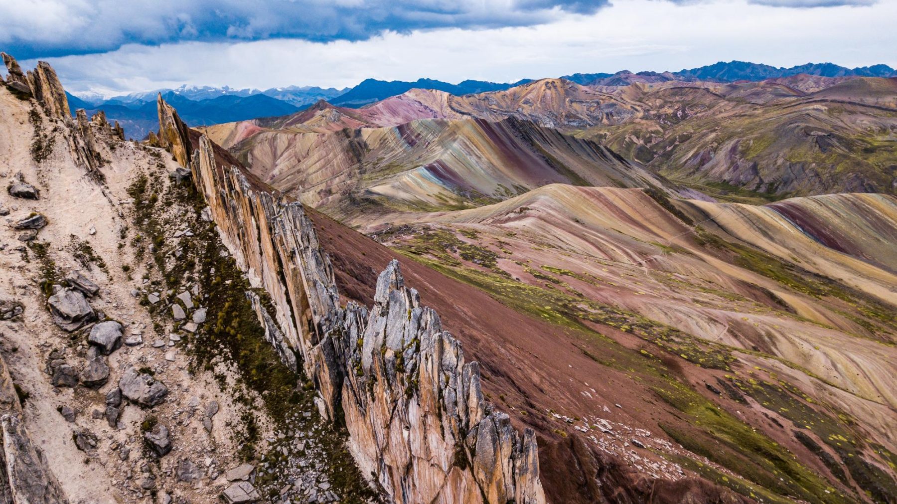 In de Palccoyo bergketen vind je een van de beste hikes in Peru