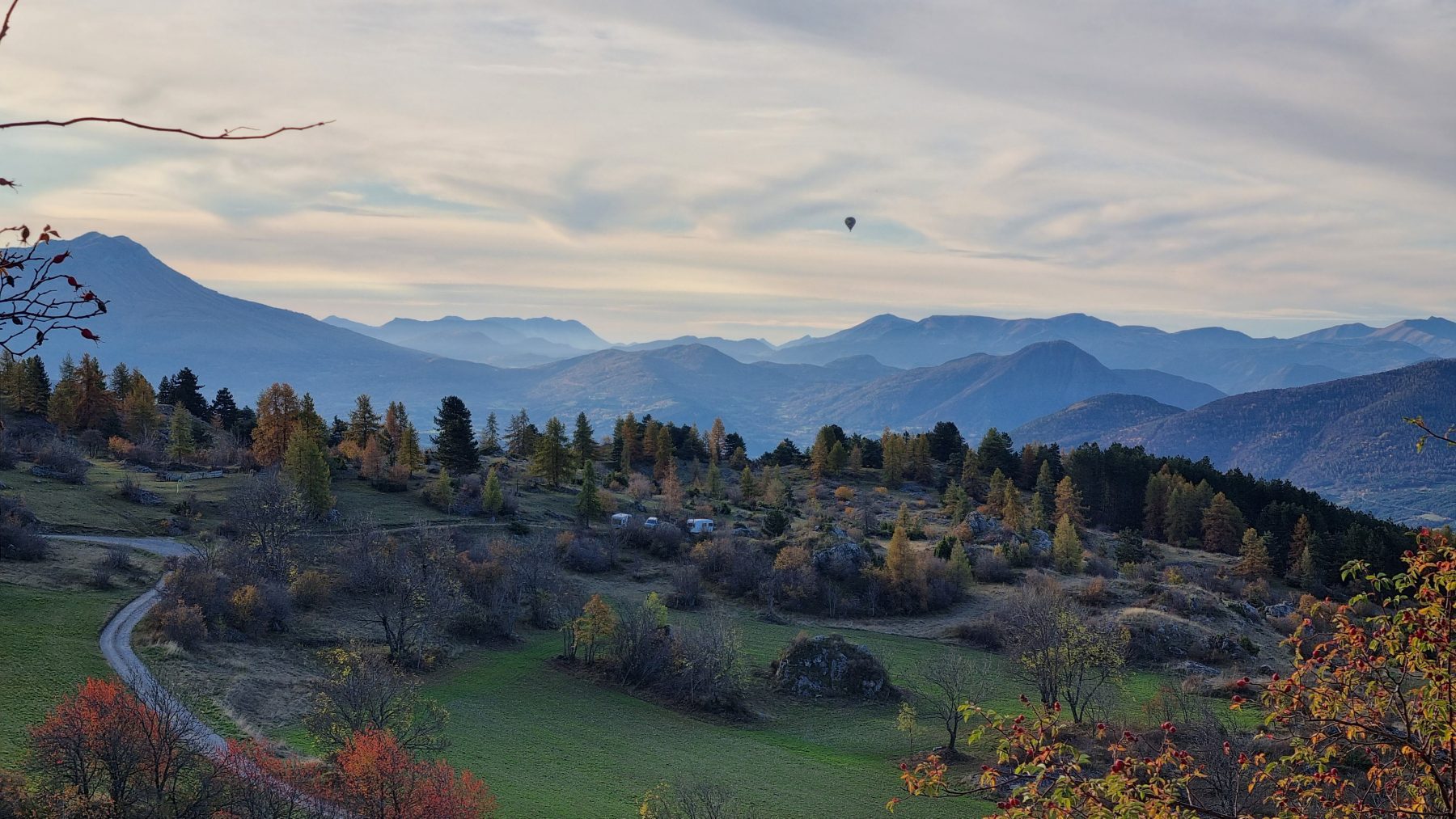 Luchtballon in de Ubaye regio