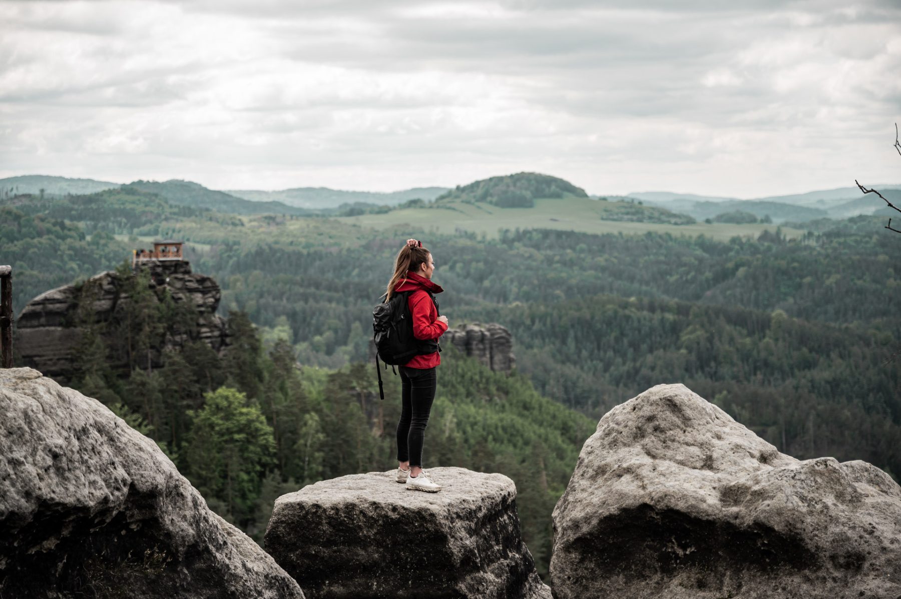 Uitzicht over Hřebenovka wandelroute