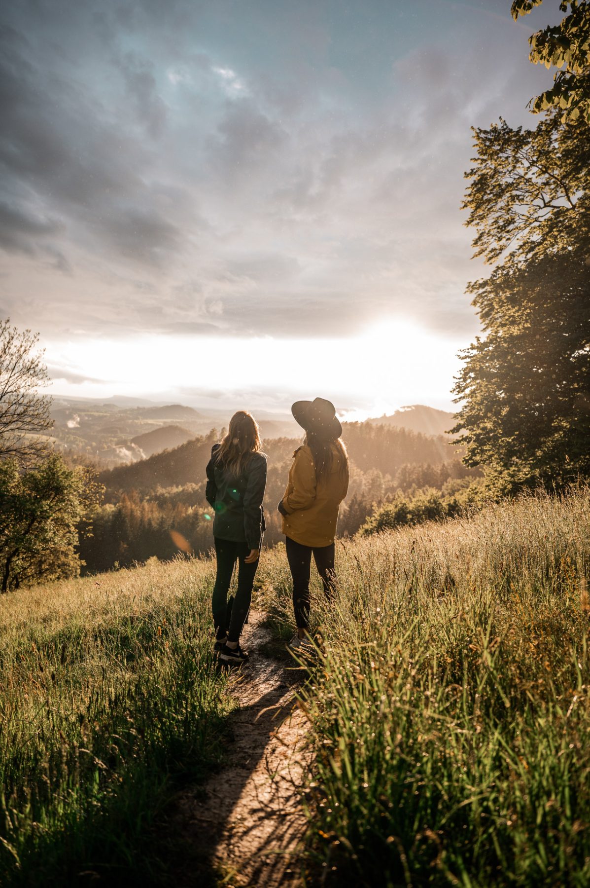 Uitzicht over de Hřebenovka wandelroute