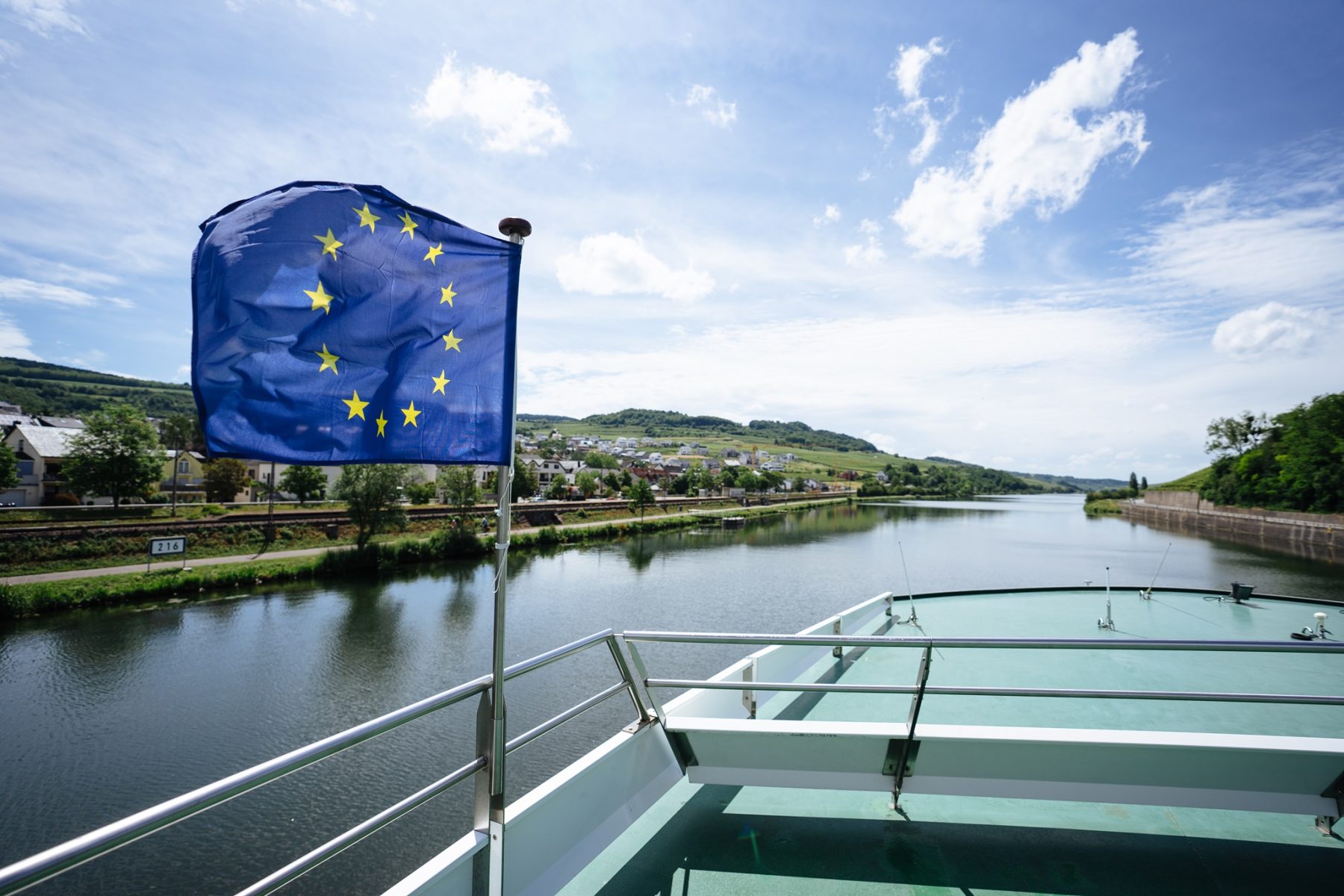 De Liberation Route Europe eindigt voor Luxemburg in Schengen